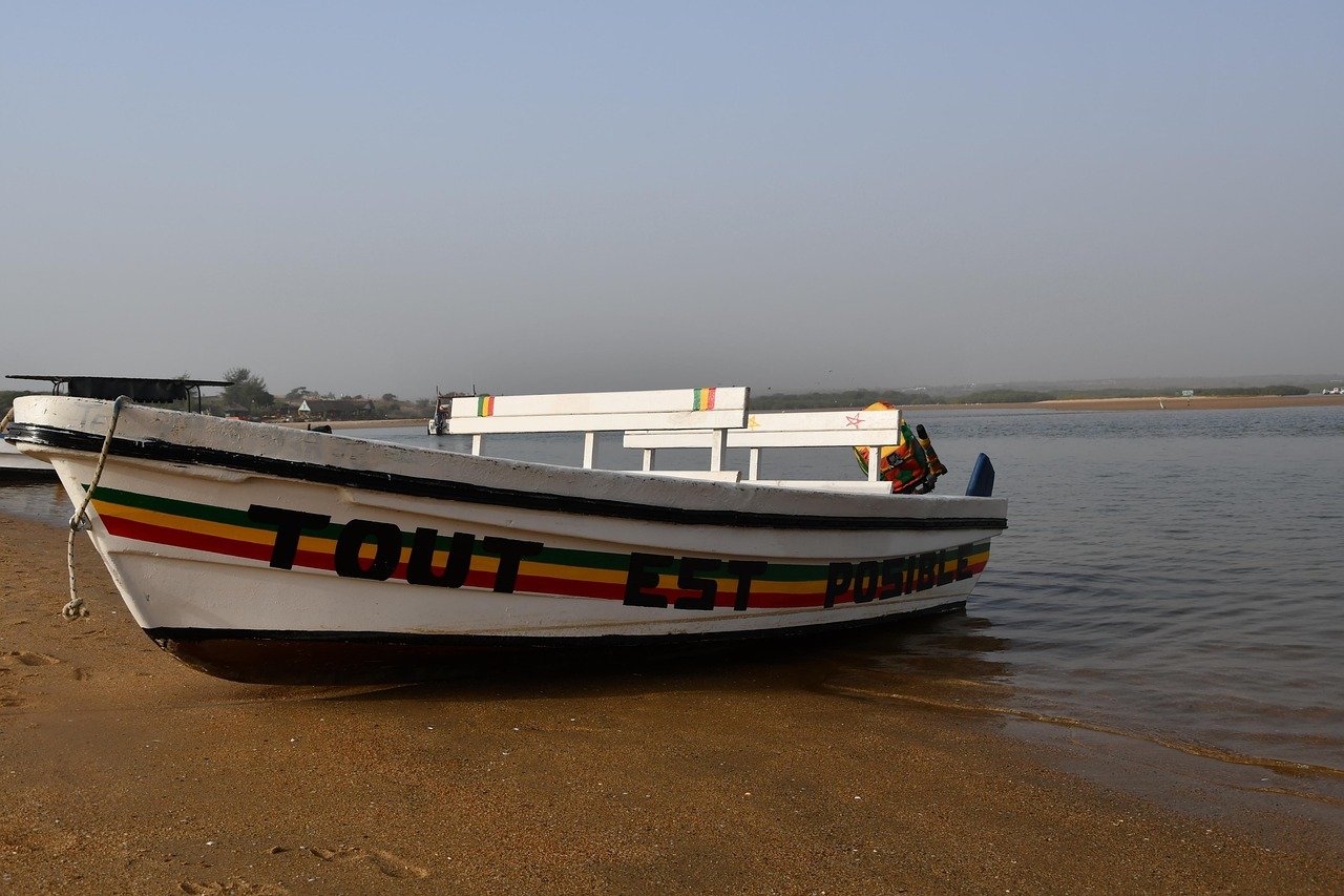 Pirogue motorisée pour pêche